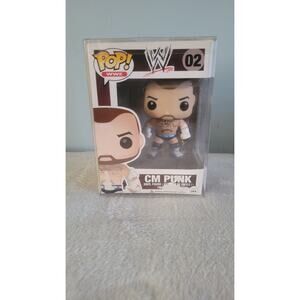 Funko Pop WWE CM Punk #02 Early WWE Release DAMAGED BOX Read